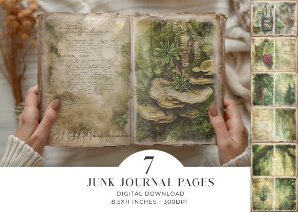 Download Forest Junk Journal Pages - Junk journal Collection