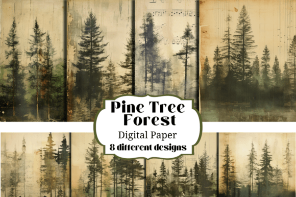 Download Vintage Pine Forest Backgrounds Papers - Vintage pine Collection