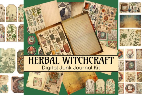 Download Witchcraft Nature Junk Journal Kit - Junk journal Collection