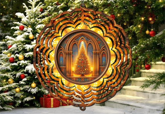 Download Cathedral Holiday Decor Wind Spinner - Holiday Collection
