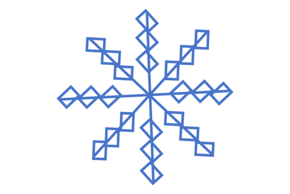 Download Abstract Snowflake. Winter Holiday Decor - Holiday Collection