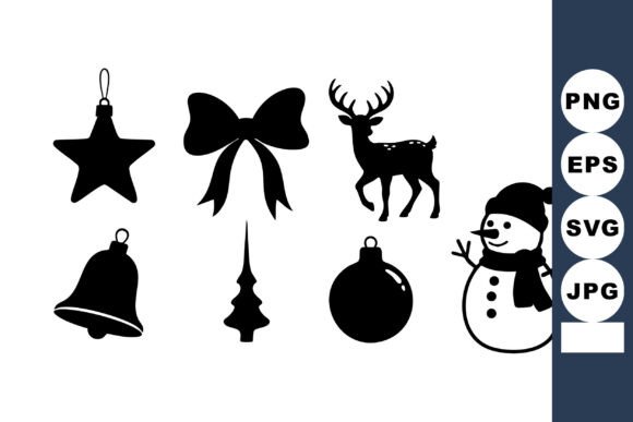 Download Christmas Holiday Decorations Silhouette - Holiday Collection