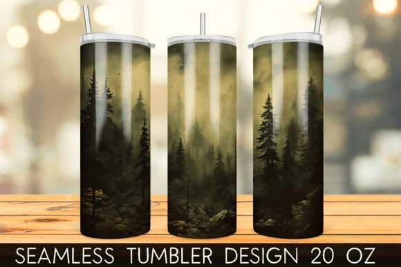 Download Vintage Pine Trees Tumbler Sublimation - Vintage pine Collection