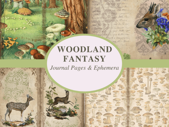 Download Woodland Junk Journal Kit - Junk journal Collection
