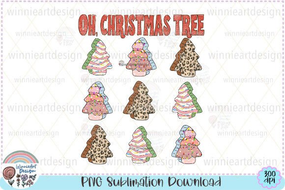 Download Oh Christmas Tree Cakes Retro Holiday - Holiday Collection
