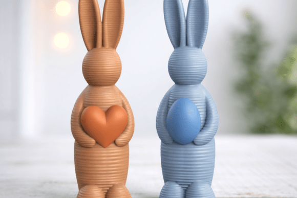 Download Easter Bunny Set | Striped Holiday Decor - Holiday Collection