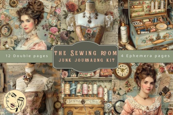Download The Sewing Room Junk Journaling Kit - Junk journal Collection